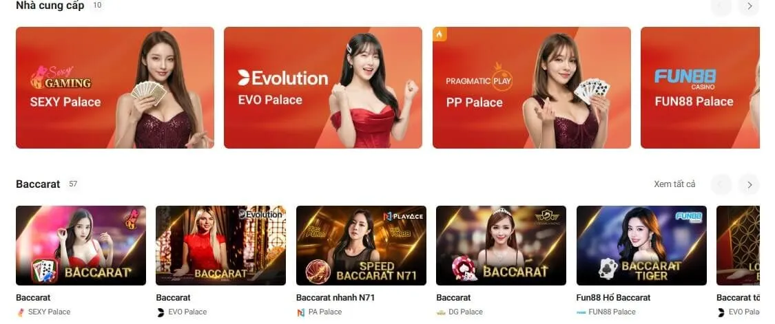 Tổng hợp những sảnh casino hấp dẫn