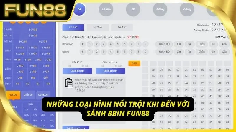 Kho trò chơi phong phú khi ghé thăm BBin Lottery
