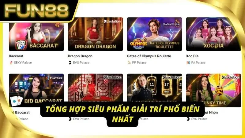 Những sản phẩm không nên bỏ lỡ khi tham gia ở nhà cái