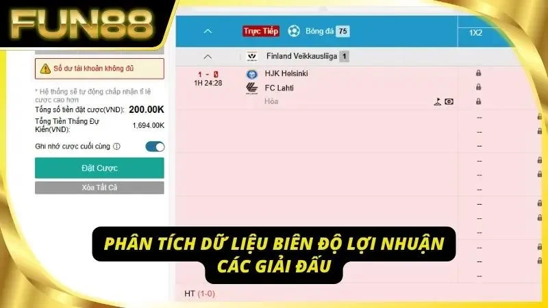 Thiết lập thuật toán tính toán biên độ lợi nhuận hoàn toàn tự động
