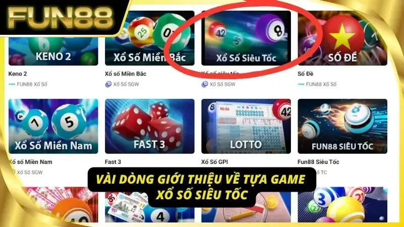Giới thiệu nhanh về hình thức giải trí quay thưởng nhanh